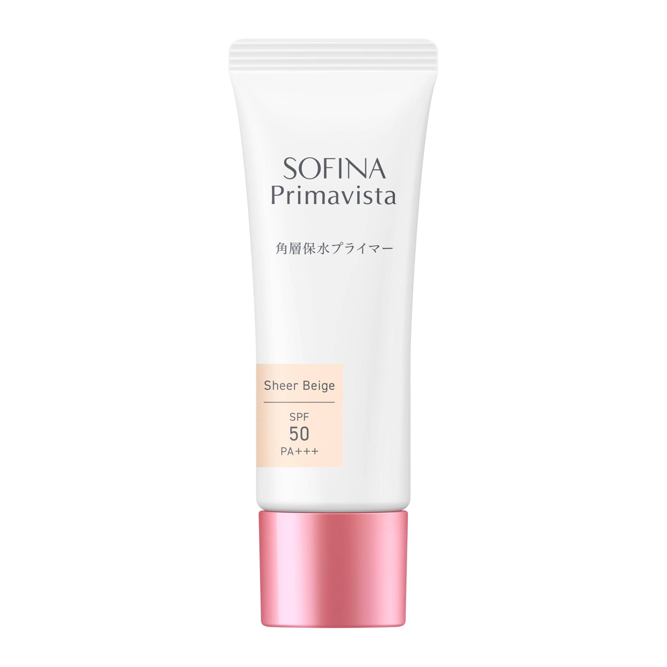 Sofina Primavista Moisturizing Sheer Makeup Wear Prevents and Makeup Moisturizes the Stratum Department UV Protection Primer, Beige, SPF50/PA++++,