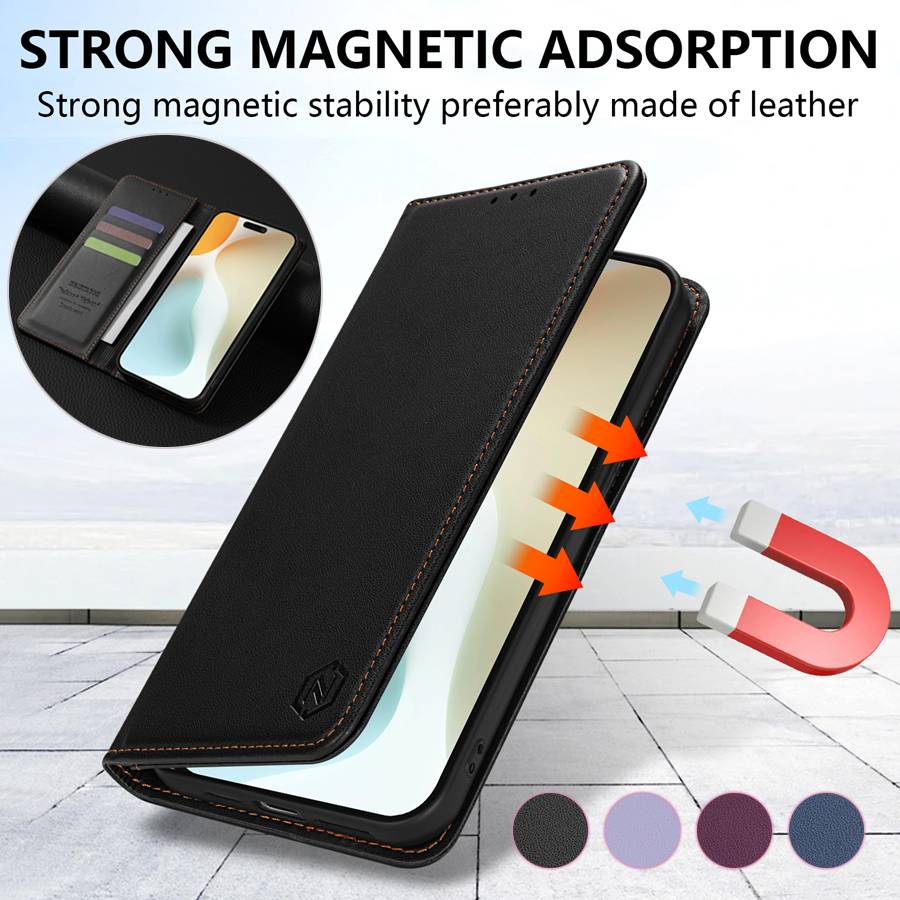 Wallet Magnetic Card Slot Flip Leather Case For Honor 600 400 200 90 Smart X9c X9d X8a X8b X8c X8d X7b X7c X7d X6c Magic8/7 Lite
