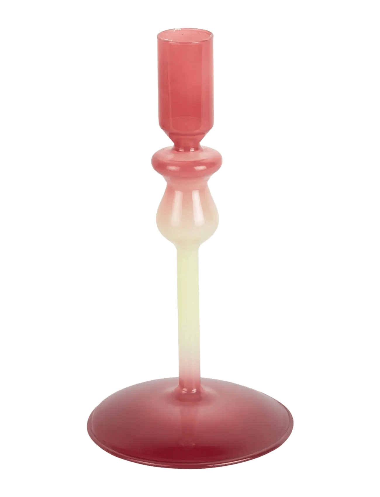present time Candle Holder Duo Colores Small - Pink - H 19CM
