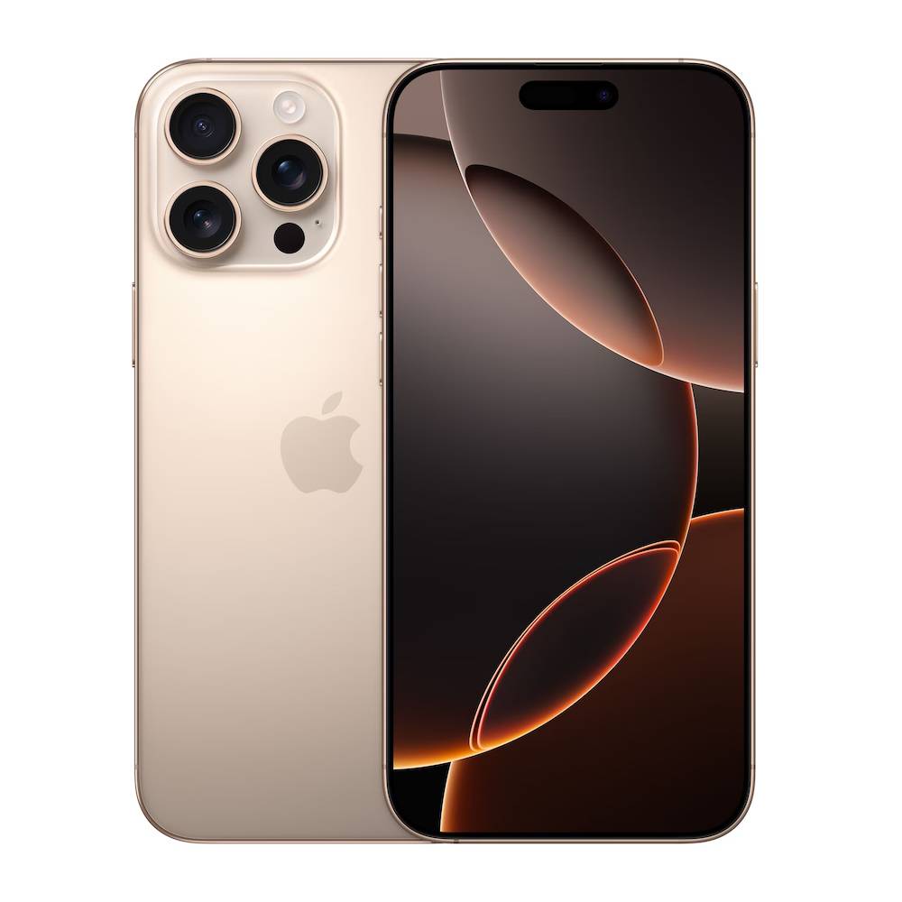Apple iPhone 16 Pro Max 6,9'' 256GB - Sandfarvet Titanium --> I lager, forväntat leveransdatum hos dig 26-02-2026