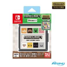 Licensed Card Case for Nintendo Switch Card Pocket 24 Minecraft Icon Line [Nintendo Product]