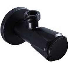 Mttuzk 304 rostfritt vinkel stål ventiler 1/2 "manliga x 1/2" manliga badrum bidé ventil matt svart fyllningsventil badrumstillbehör - A