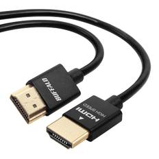Buffalo HDMI Slim Cable 1m ARC compatible 4K x 2K compatible SPEED with Ethernet certified [HIGH product] BSHD3S10BK/N