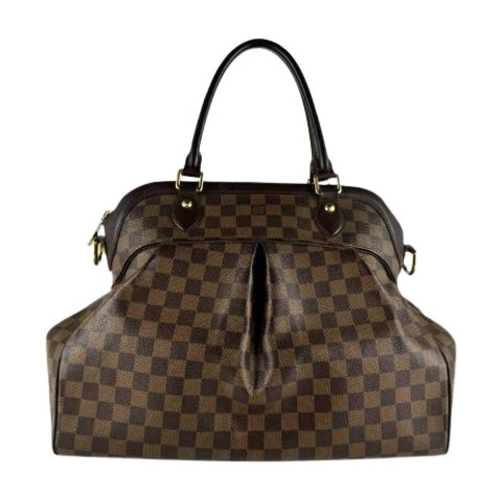 Louis Vuitton Vintage Pre-owned Damier Canvas Håndtaske - Vintage - Dame - Brun - ONE SIZE - Uld