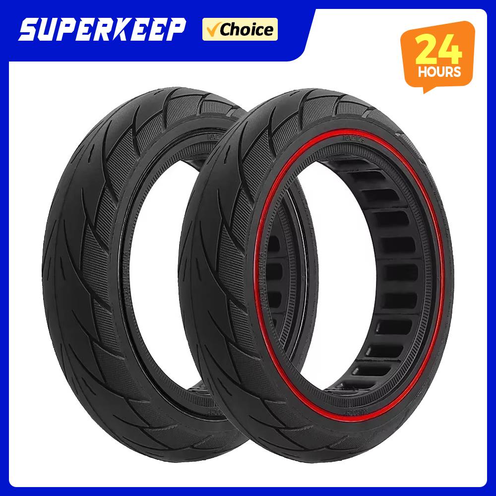 10x2.125 Rubber Solid Tire for Xiaomi 4 Lite 2nd Gen for Mi4 for Ninebot F20 F30 F40 Scooter 10 Inch Puncture Proof 250x54 Parts