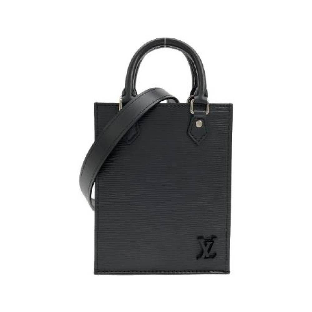 Louis Vuitton Vintage Pre-owned Petit Sac Plat Epi Calf Skuldertaske - Vintage - Dame - Sort - ONE SIZE - Uld