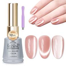 MIZHSE UV-nagellacksset kattöga UV gel nagellack med magnet 12 ml månljus Cateye UV gel nagellack polish kattunge magnet nagellack glitter katt öga cel holografisk blötläggning UV LED gellack