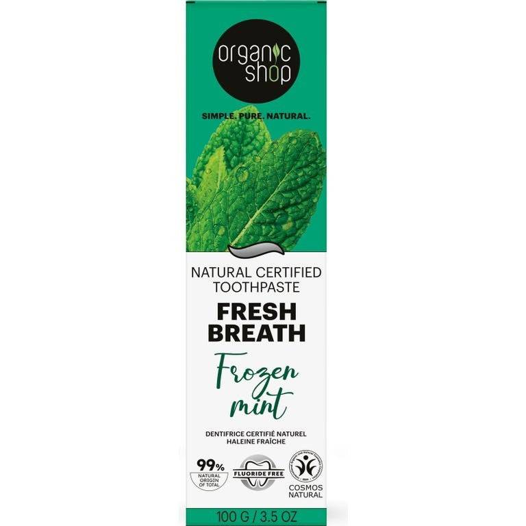 Organic Shop Fresh Bearth Menta 100 g — Dentifricio