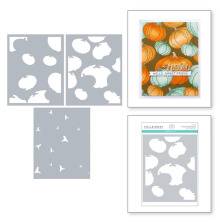 Spellbinders Layering Stencils 3/Pkg - Raining Pumpkins