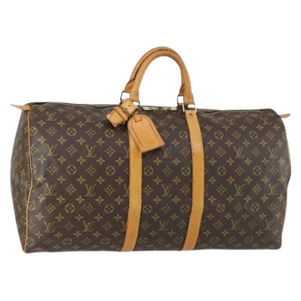 Louis Vuitton Vintage Pre-owned Canvas Weekend Bag - Vintage - Dame - Brun - ONE SIZE -