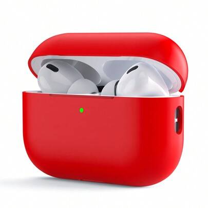 1 st silikon ultratunn 0,8 mm 2-delad hörlursfodral, naken känsla Lämplig för alla -modeller - Röd (AirPods1/2,AirPods Pro,AirPods 3,AirPods Pro (2nd generation),AirPods 4,airpods pro3)