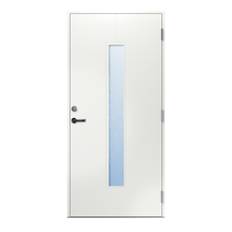 Ytterdörr Sacha - med glas 9x19 Högerhängd Klarglas Vit NCS S0502-Y