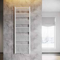 ELEGANT Handdukshållare för badrum, 1 800 x 600 mm, vit, handdukstork, radiator, centralanslutning, handdukstork, uppvärmning, badrumsradiator