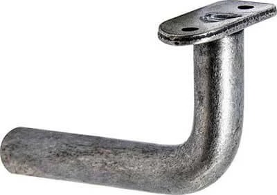 Ledstångskrok med bricka : Material - Elförzinkad