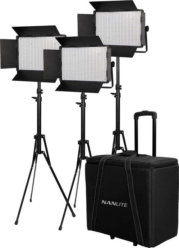 Nanlite Kit Nanlite 3 light kit 900CSA w/Trolley Case & Light Stand