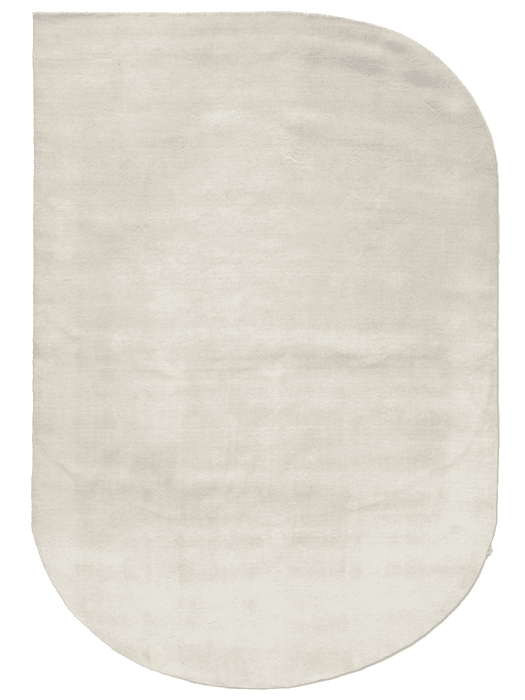 Contour Dråbeformet Uld Tæppe - Off White