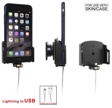 Brodit Hållare för Kabelanslutning, Apple iPhone 11/6 Plus/6S Plus/7 Plus/8 Plus/X/XR/Xs/Xs Max
