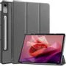 OEM Lenovo Tab P12 Tablet Cover with Tri-fold stand - Gray