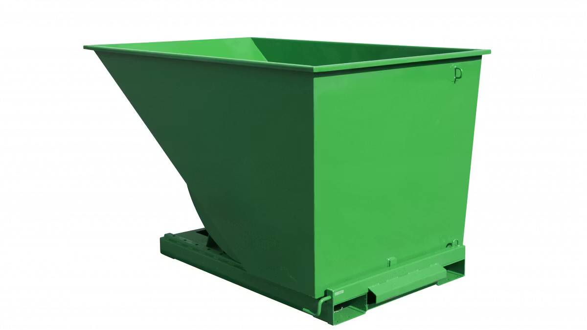 Tippcontainer 2000 liter, grön