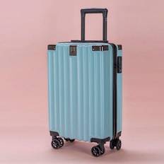 Blå 20-tums robust förtjockad resväska för pojkar, nytt universalhjul, lösenord för damvagn, resväska med stor kapacitet, bärbar handbagage för resor, (20 inch)