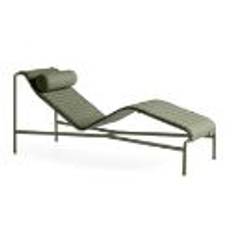 HAY Palissade Chaise Lounge Quilted Cushion 49,5x195 cm - Olive