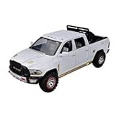 1:32 Lämplig for Dodge Ram TRX Pickup Bil Legering Modell Leksak Collection Holiday Present Desktop Ornament (Color : White)
