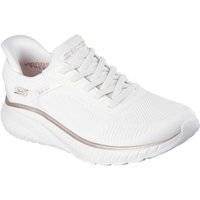 Skechers BOBS Sport Squad Chaos Textil Dam Vita/Guld Standard Sneakers