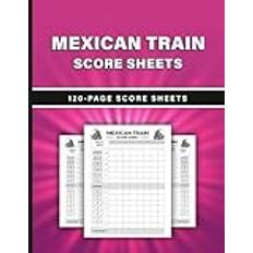 Mexican Train Score Sheets: Mexican Train Dominoes Board Game Score Sheets Double 12 for Scorekeeping