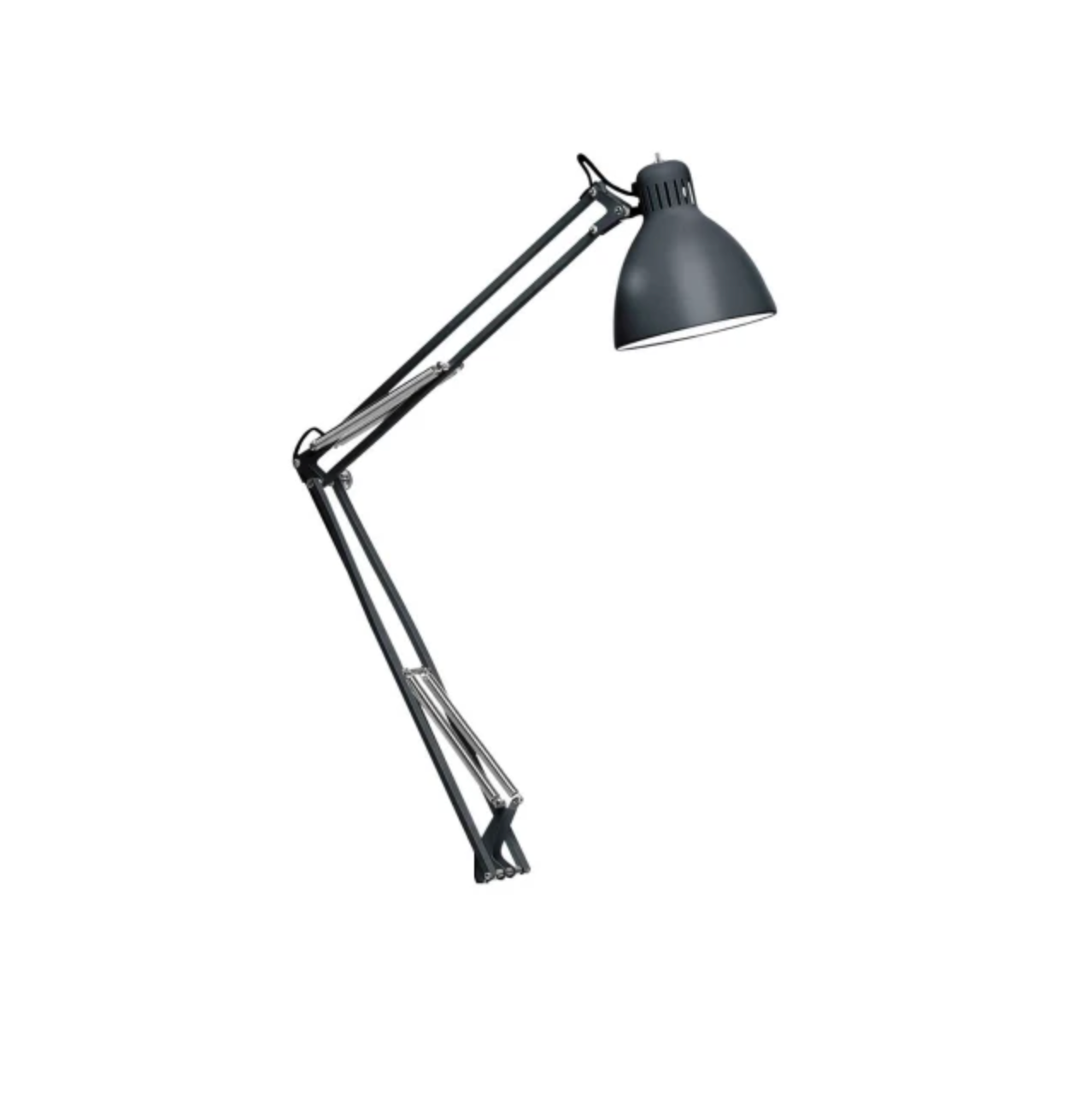 JJ Small bordlampe (m/klemme) fra Leucos - Mica blå / Hvid / E27-fatning