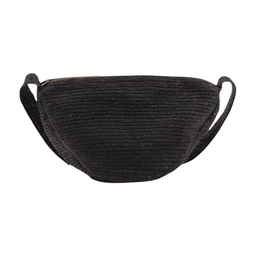 Ibeliv Clip Raffia Skuldertaske - Tasker - Dame - Sort - ONE SIZE - Uld