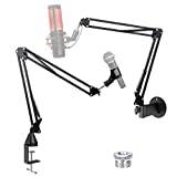 YOUSHARES Universal Mic Stand - Mikrofonarm med uppgraderad Heavy Duty Clamp, väggfäste, mikrofonhållare för Blue Yeti/HyperX QuadCast & andra mikrofoner