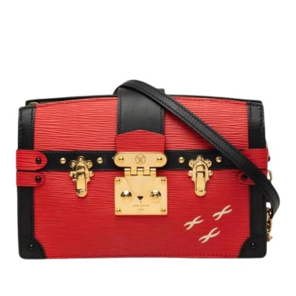 Louis Vuitton Vintage Pre-owned Trunk Clutch - Vintage - Dame - Rød - ONE SIZE - Læder