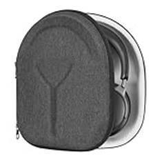 Geekria Shield hörlurar fodral kompatibelt med Bose QC Ultra, QC 45, QC 35 II, QC 35, QC 25, QC SE fodral, ersättning skyddande hårt skal resväska med kabelförvaring (mörkgrå)