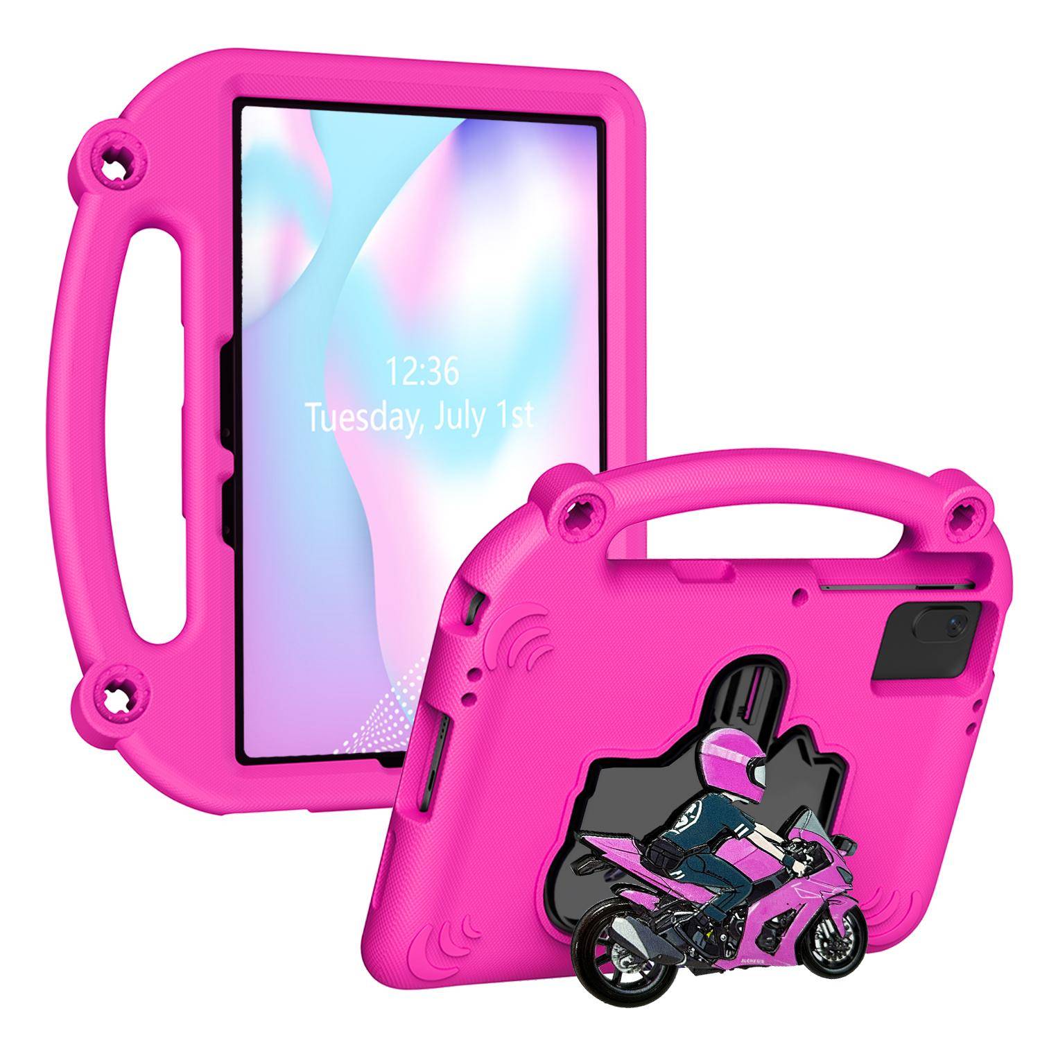 EVA Barnfodral för Samsung Galaxy Tab S7/S8/S9/S9 FE /S 10/S 10 FE /S10 Lite/S11 10.9/11  ,Stöttåligt/Slagtåligt med Stöd