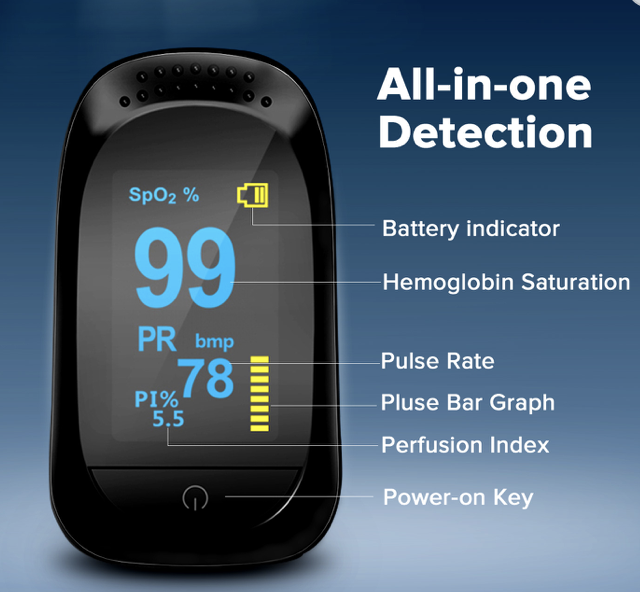 Puls Oximeter - Puls og iltmåler Spo2.