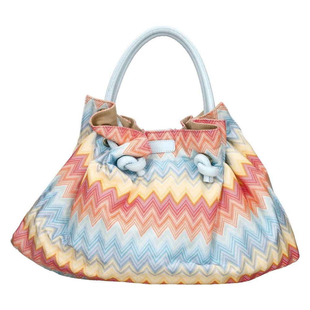 Missoni - Zigzagtyg och läderväska Väskor - Dam - ONE Size - Läder