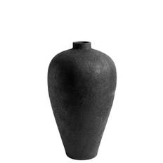 Pot of Luna Black 80 - Black - Terracotta - H: 80 Ø: 45 cm
