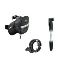 TopeakAero Wedge Pack Sadeltaske+ Topeak Mini Dual + Knog Oi