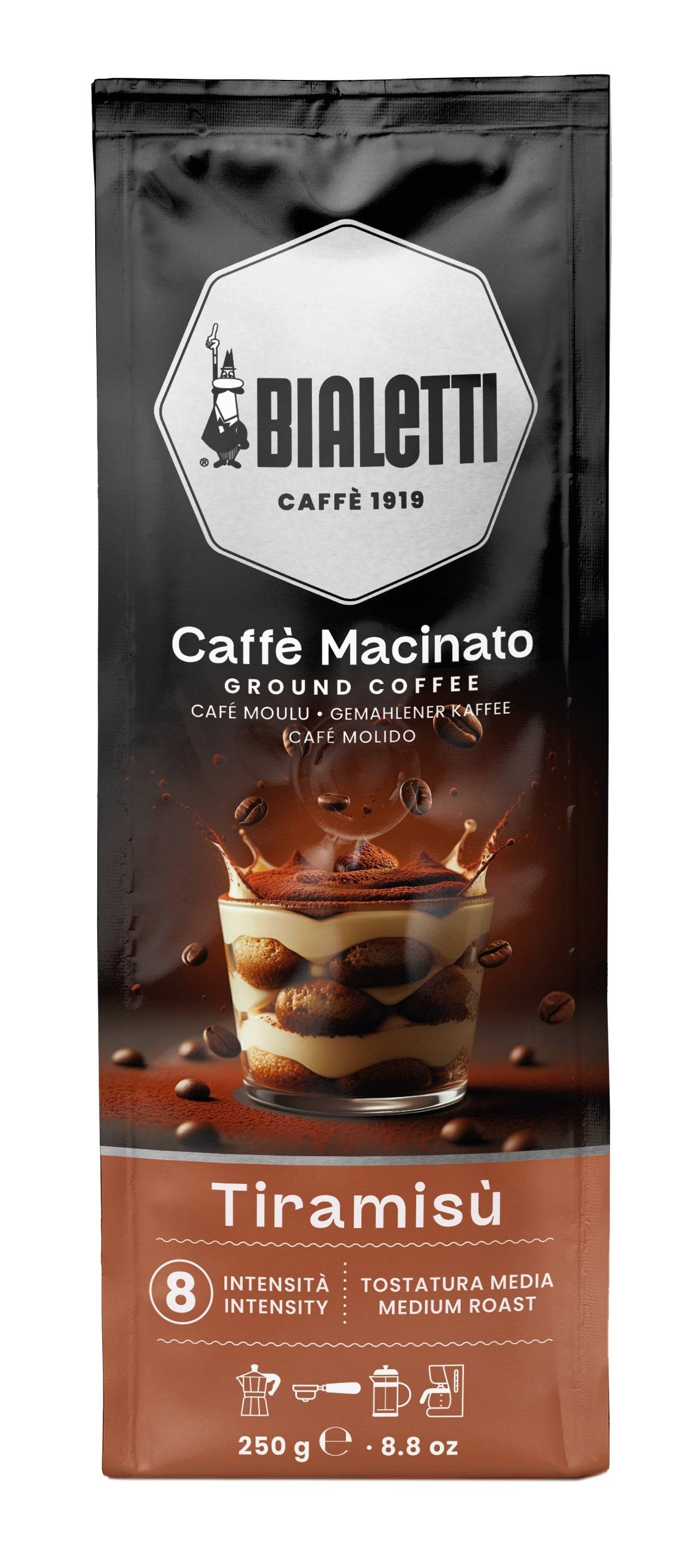 Bialetti Omni Ground Coffee - 6 Bag (6 x 250g) / Tiramisu (6 Bag (6 x 250g))