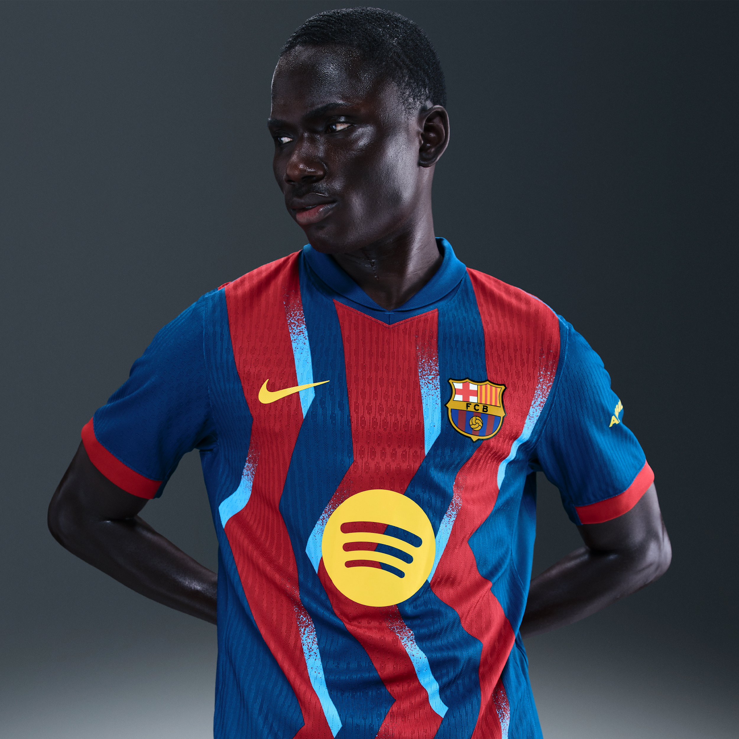 FC Barcelona 2025/26 Match Fourth Nike Dri-FIT ADV Authentic-fodboldtrøje til mænd - blå