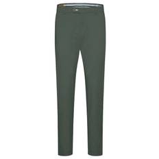bugatti Herren Chino-Hose modische Freizeit-Hose Baumwoll-Hose 48404925 Grün