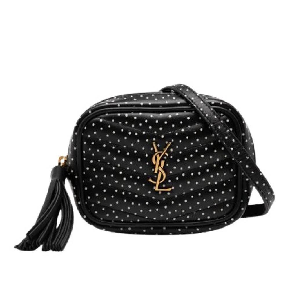 Yves Saint Laurent Vintage Pre-owned Lou Skuldertaske - Vintage - Dame - Sort - ONE SIZE - Uld