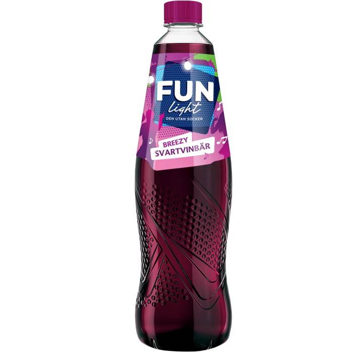 FUN Light Svartvinbär 1L