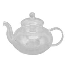 680ml Glass Teapot with Filter Heat Resistance Transparent Tea Kettle for Leaf and Flower Brewing L