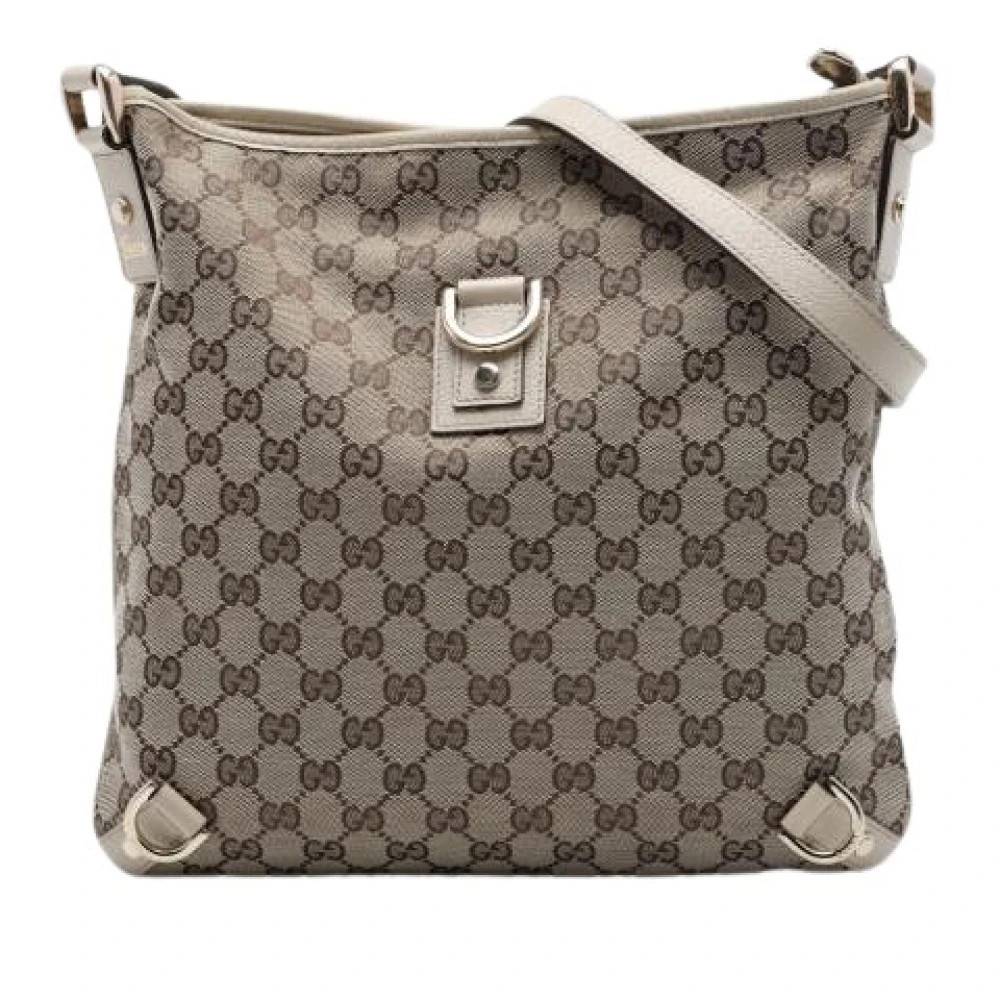 Gucci Vintage Pre-owned Abbey Crossbody Bag - Vintage - Dame - Beige - ONE SIZE - Uld