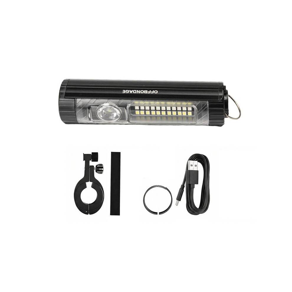 OFFBONDAGE Bicycle Light Single COB LED Chip Bike Front Light USB Outdoor Camping