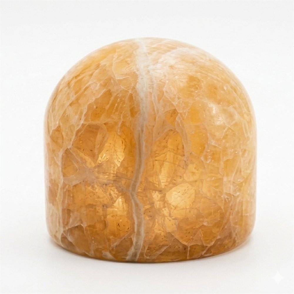 Marble Bordsljus Soft Shape Beige Matt Marmor 9cm