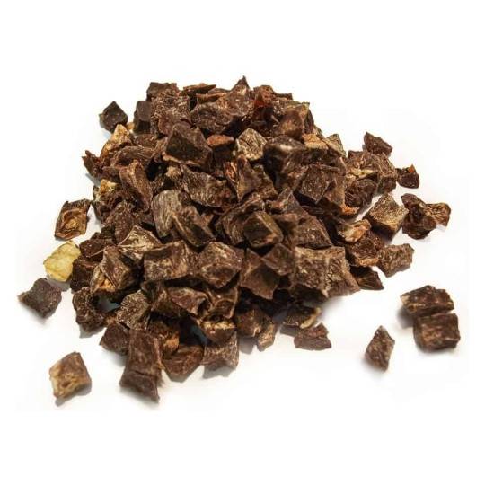 Nöthjärta tärnat 300 g – torkat hundgodis i burk