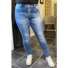 Jewelly Jeans Med Coola knappar Dam Blue