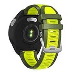 AISPORTS Kompatibel med Garmin Vivoactive 5/Vivoactive 3 rem silikon, 20 mm snabbfrigörande klockarmband mjukt sportarmband ersättningsrem för Garmin Venu 2 Plus/Venu/Venu Sq 2/Venu Sq